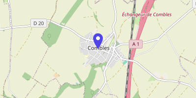 Carte OpenStreetMap — 5 place de la Mairie, Combles