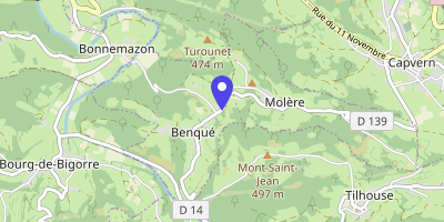 Carte OpenStreetMap — Benqué-Molère