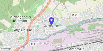 Carte OpenStreetMap — 17 rue des Écoles, Gandrange
