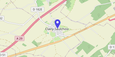 Carte OpenStreetMap — Place de la Mairie, Clairy-Saulchoix