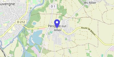Carte OpenStreetMap — 3 place Onslow, Pérignat-ès-Allier
