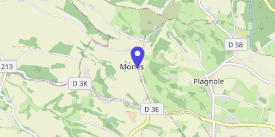 Carte OpenStreetMap — 10 rue de l'Église, Monès
