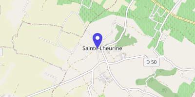 Carte OpenStreetMap — Le Bourg, Sainte-Lheurine