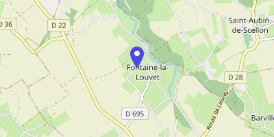 Carte OpenStreetMap — 334 rue de la Mairie, Fontaine-la-Louvet