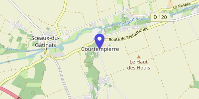 Carte OpenStreetMap — Place de la Mairie, Courtempierre