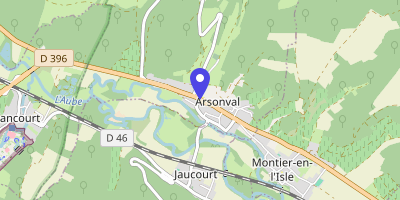 Carte OpenStreetMap — 55 rue Nationale, Arsonval