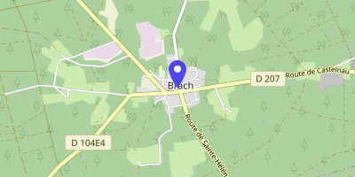 Carte OpenStreetMap — 1 place de l'Église, Brach
