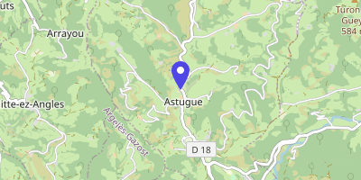 Carte OpenStreetMap — 20 rue Saint-André, Astugue