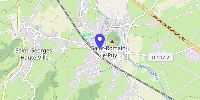 Carte OpenStreetMap — Place de l'Hôtel-de-Ville, Saint-Romain-le-Puy