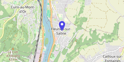 Carte OpenStreetMap — 33 Grande rue, Fleurieu-sur-Saône