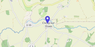 Carte OpenStreetMap — 4 rue Charles-Fonteneau, Civray-sur-Esves