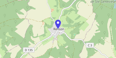 Carte OpenStreetMap — 1 place Martin-Contenot, Resson