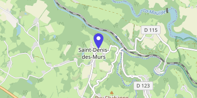 Carte OpenStreetMap — 24 le Bourg, Saint-Denis-des-Murs