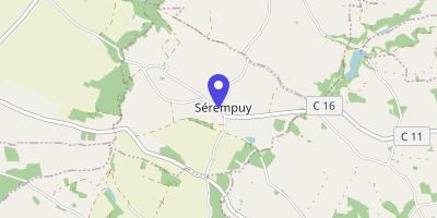 Carte OpenStreetMap — 3 rue de l'Église, Sérempuy