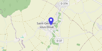 Carte OpenStreetMap — 18 rue de l'Église, Saint-Germain-sous-Doue