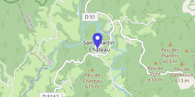 Carte OpenStreetMap — Le Bourg, Saint-Martin-Château