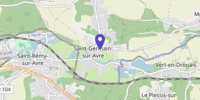 Carte OpenStreetMap — 1 place du Général-de-Gaulle, Saint-Germain-sur-Avre