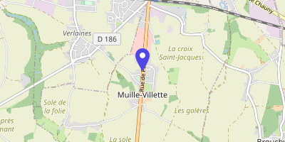 Carte OpenStreetMap — 108 rue de Paris, Muille-Villette