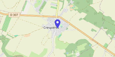 Carte OpenStreetMap — Place de l'Église, Crespières