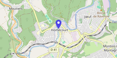 Carte OpenStreetMap — 9 rue Georges-Clemenceau, Homécourt