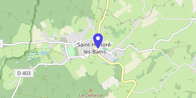 Carte OpenStreetMap — 1 place Firmin-Bazot, Saint-Honoré-les-Bains