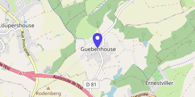 Carte OpenStreetMap — 1 rue du 4-Décembre, Guebenhouse