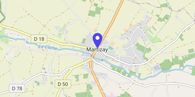 Carte OpenStreetMap — 6 rue de l'Europe, Martizay