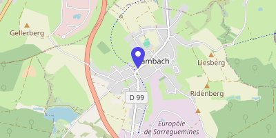 Carte OpenStreetMap — 122 rue Nationale, Hambach