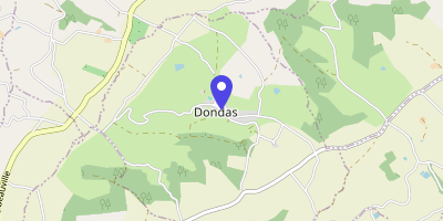 Carte OpenStreetMap — 1815 route du Bourg, Dondas
