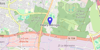 Carte OpenStreetMap — 12 rue Roger-Clavier, Fleury-Mérogis