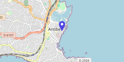 Carte OpenStreetMap — Cours Massena, Antibes Cedex