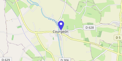 Carte OpenStreetMap — 2 rue du Prieuré, Courgeon