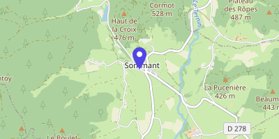 Carte OpenStreetMap — 7 route des Morvandelles, Sommant