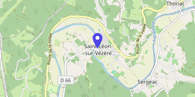 Carte OpenStreetMap — 4 rue de la Batellerie, Saint-Léon-sur-Vézère