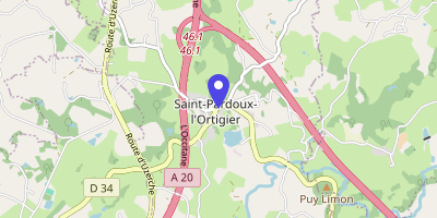 Carte OpenStreetMap — 55 impasse de la Mairie, Saint-Pardoux-l'Ortigier