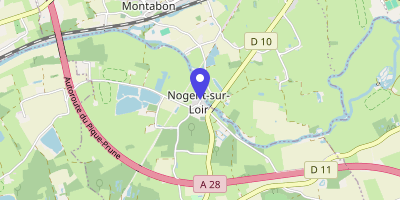 Carte OpenStreetMap — 7 esplanade Jean-Baptiste-Bourgoin, Nogent-sur-Loir