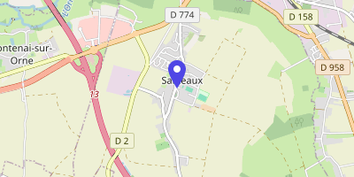 Carte OpenStreetMap — 1 rue du Montier, Sarceaux
