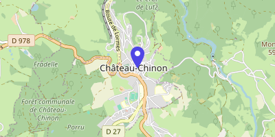Carte OpenStreetMap — 1 rue Gambetta, Château-Chinon-Ville