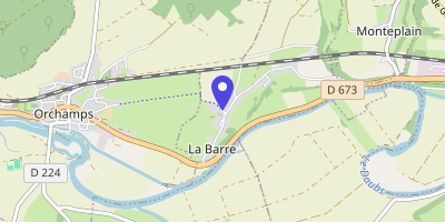 Carte OpenStreetMap — 3 rue de la Messotte, La Barre