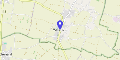 Carte OpenStreetMap — 89 rue Saint-Louis, Vallans