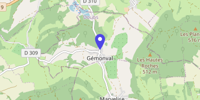 Carte OpenStreetMap — 3 rue Principale, Gémonval