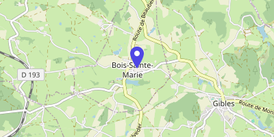 Carte OpenStreetMap — Le Bourg, Bois-Sainte-Marie