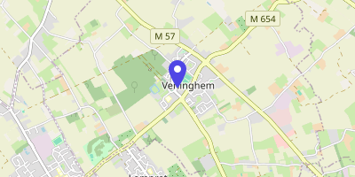 Carte OpenStreetMap — 1 place Jacques-Chirac, Verlinghem