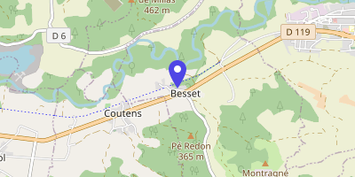 Carte OpenStreetMap — 7 place du Ferradou, Besset