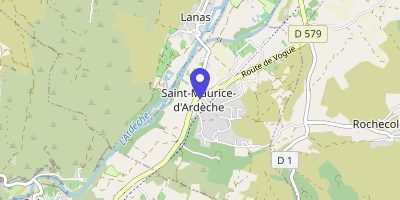 Carte OpenStreetMap — 1 place Terlin, Saint-Maurice-d'Ardèche