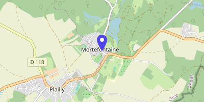 Carte OpenStreetMap — 18 rue Corot, Mortefontaine