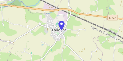 Carte OpenStreetMap — 6 place Saint-Martin, Louvigné