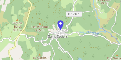 Carte OpenStreetMap — 2 rue de la Mairie, Saint-Setiers