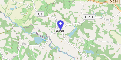 Carte OpenStreetMap — 7 place du Village, Espas