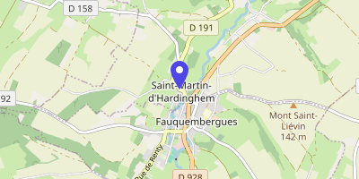 Carte OpenStreetMap — 15 rue de l'Église, Saint-Martin-d'Hardinghem